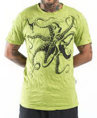 Sure Design Men's Octopus T-Shirt Lime