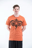Sure Design Mens Buddha Eyes T-Shirt Orange