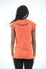 Sure Design Women's Tribal Skull T-Shirt Orange
