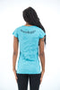 Sure Design Women's Tribal Skull T-Shirt Turquoise