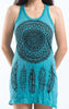 Sure Design Women's Dreamcatcher Tank Dress Turquoise