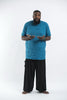 Plus Size Sure Design Men's Blank T-Shirt Denim Blue