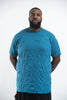 Plus Size Sure Design Men's Blank T-Shirt Denim Blue