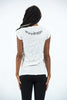 Sure Design Women's Tribal Skull T-Shirt White