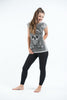Sure Design Women's Trippy Skull T-Shirt Gray