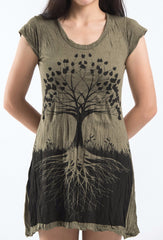 Sure Design Women's Tree of Life Dress Green