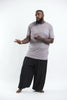 Plus Size Sure Design Men's Blank T-Shirt Gray