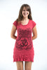 Sure Design Women's Ohm hands Dress Red