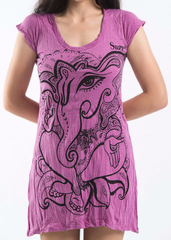 Sure Design Women's Cute Ganesha Dress Pink