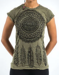 Sure Design Women's Dreamcatcher T-Shirt Green