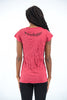 Sure Design Women's Tribal Skull T-Shirt Red
