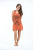 Sure Design Women's Ohm hands Tank Dress Orange