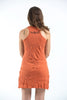 Sure Design Women's Ohm hands Tank Dress Orange