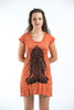 Sure Design Women's Ganesh Mantra Dress Orange