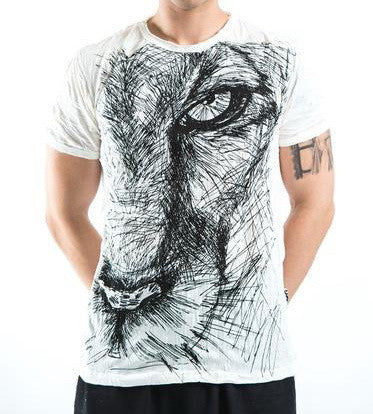 Sure Design Men s Lions Eye T Shirt White