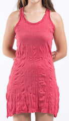 Sure Design Women's Blank Tank Dress Red
