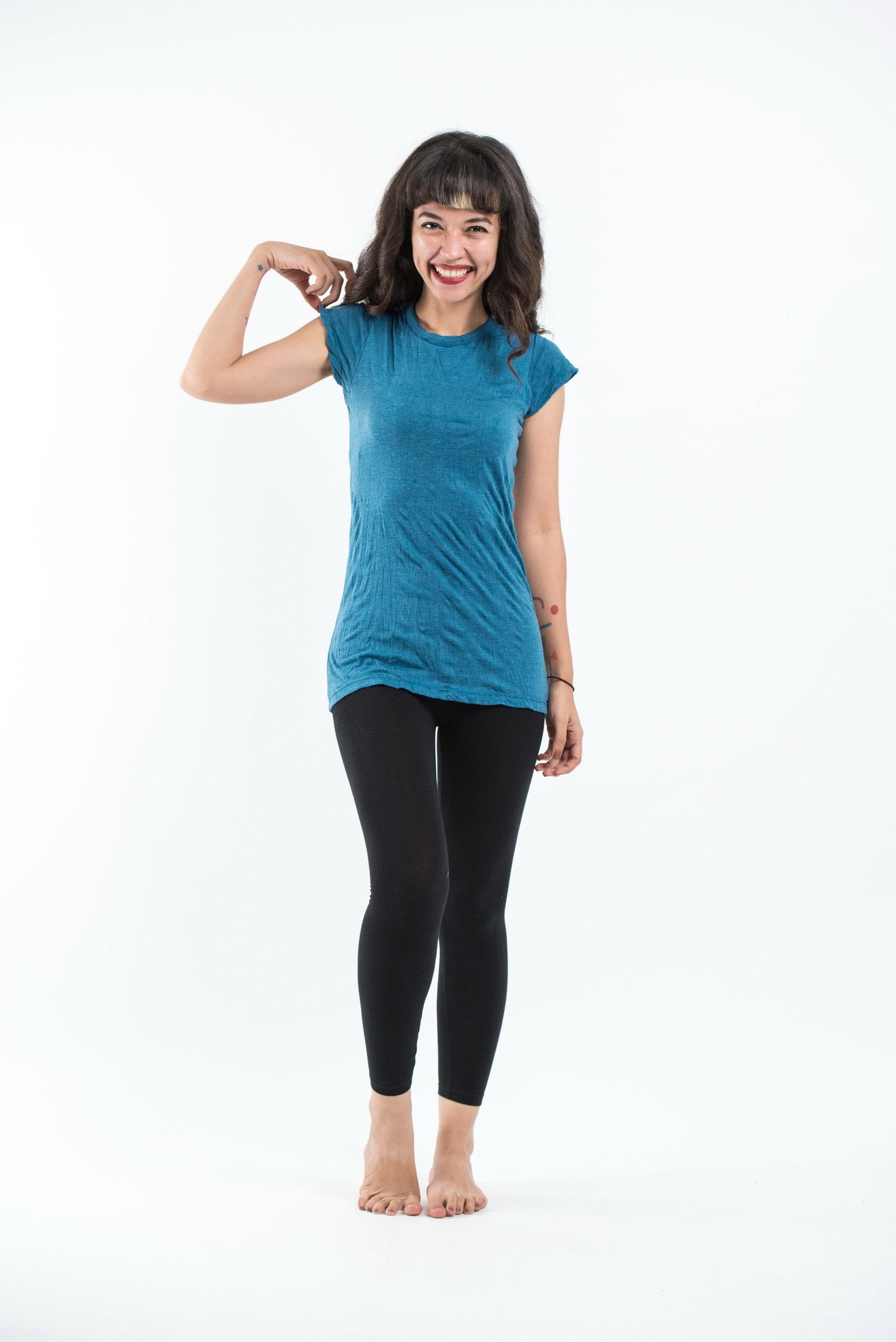 Sure Design Women's Blank T-Shirt Denim Blue