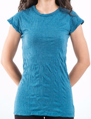 Sure Design Women's Blank T-Shirt Denim Blue