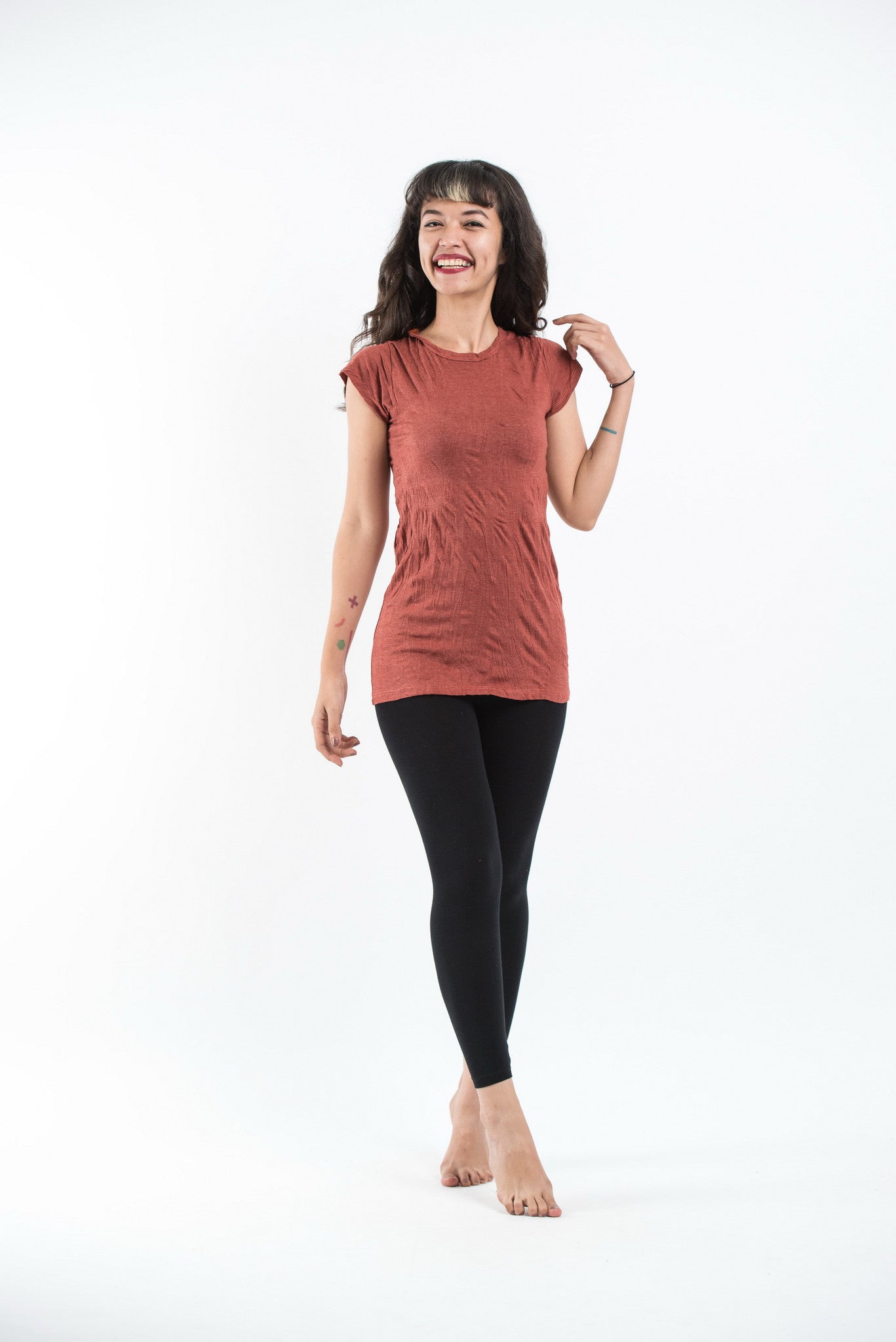 Sure Design Women's Blank T-Shirt Brick
