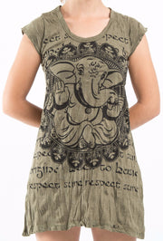 Sure Design Women's Avatar Ganesh Dress Green
