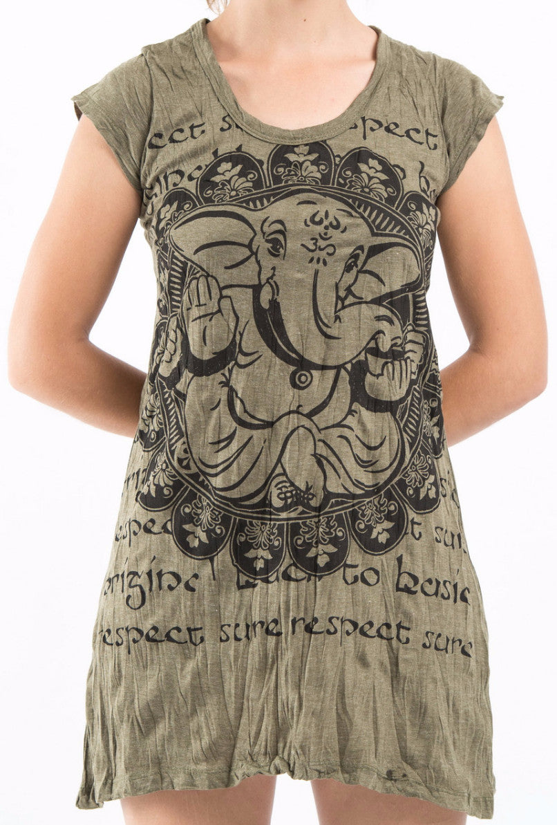 Sure Design Women's Avatar Ganesh Dress Green
