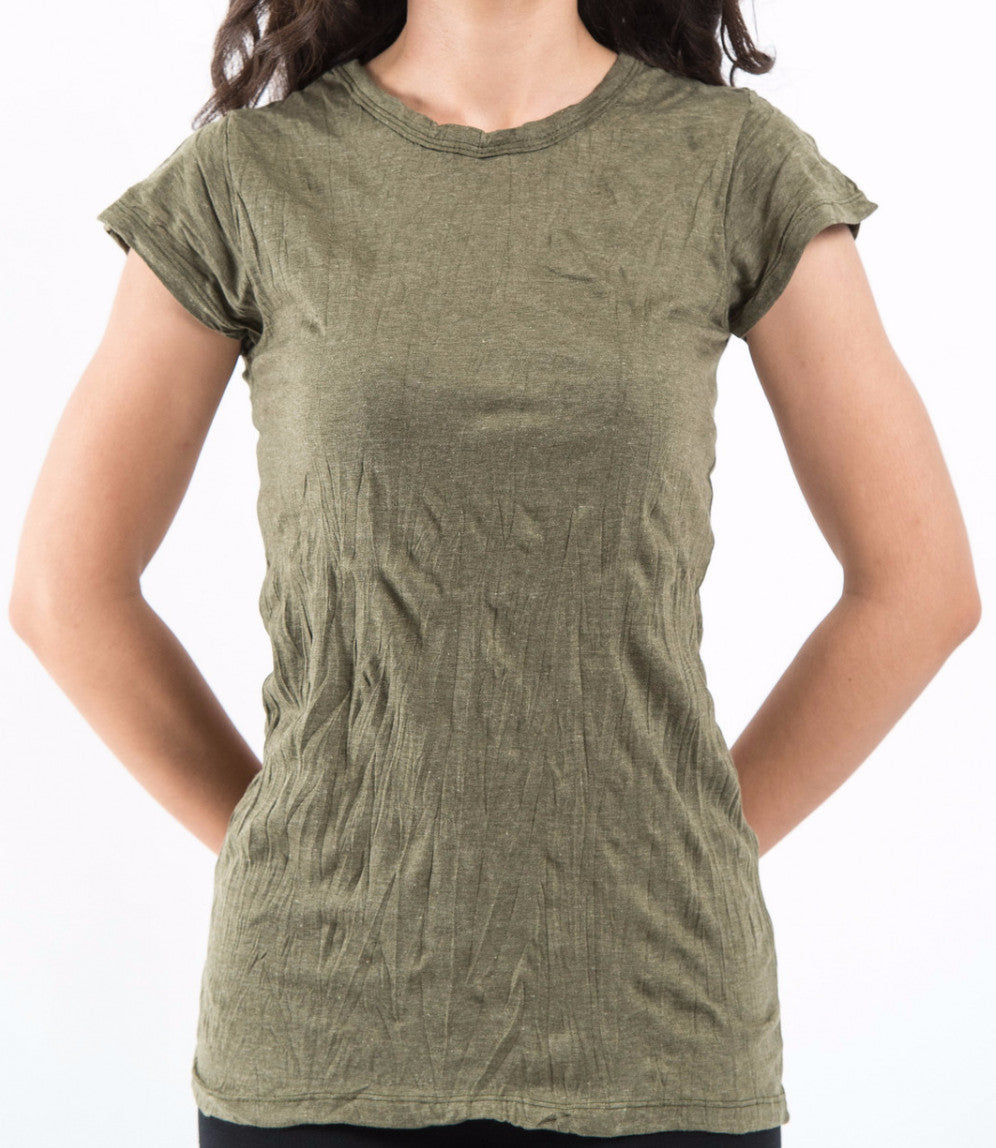 Sure Design Women's Blank T-Shirt Green