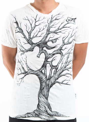 Sure Design Men's Ohm Tree T-Shirt White