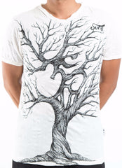 Sure Design Men's Ohm Tree T-Shirt White