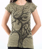 Sure Design Women's Om Tree T-Shirt Green