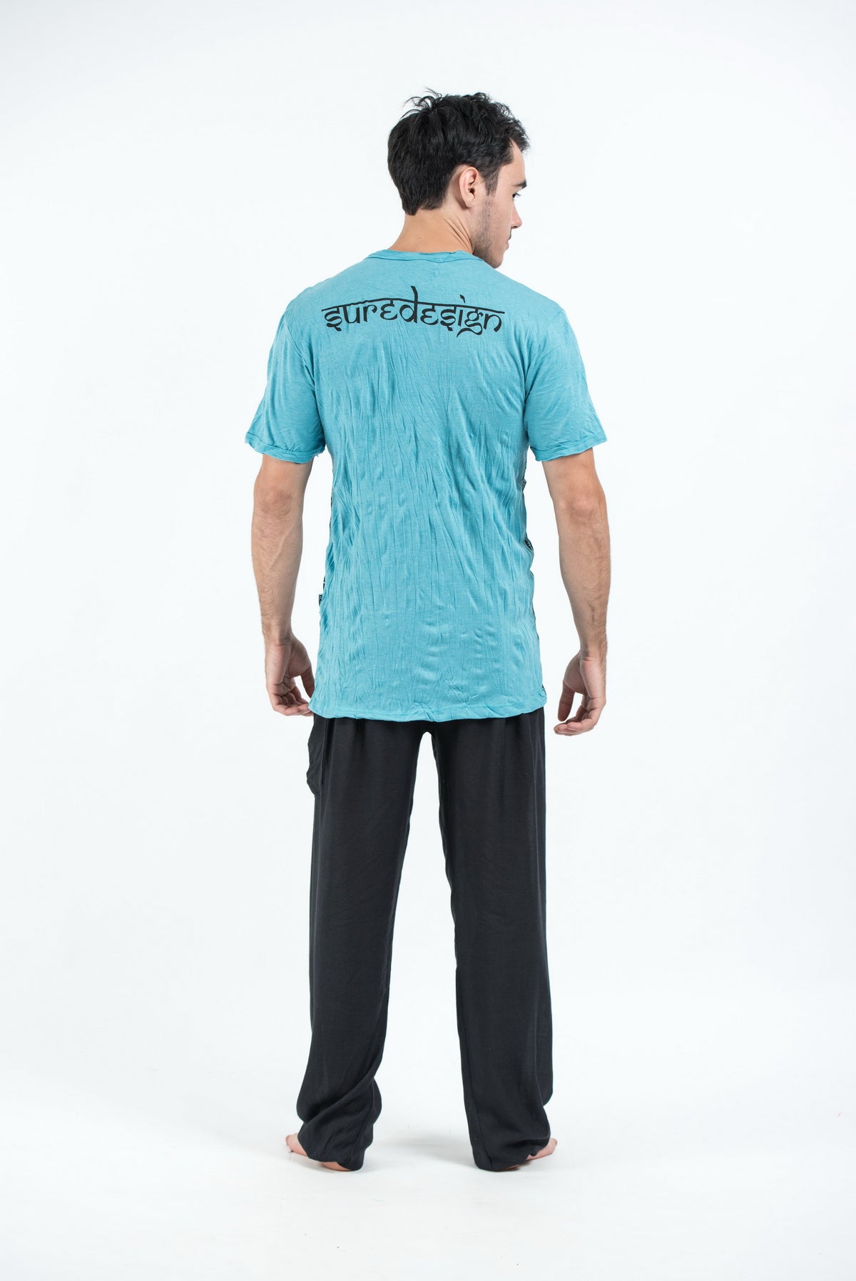 Sure Design Men's Eye Universe T-Shirt Turquoise
