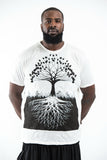 Wholesale Plus Size Sure Design Men's Tree of Life T-Shirt White - $11.00