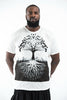Plus Size Sure Design Men's Tree of Life T-Shirt White