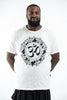 Plus Size Sure Design Men's Infinitee Ohm T-Shirt White