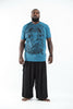 Plus Size Sure Design Men's Batman Ganesh T-Shirt Denim Blue