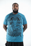 Wholesale Plus Size Sure Design Men's Batman Ganesh T-Shirt Denim Blue - $11.00