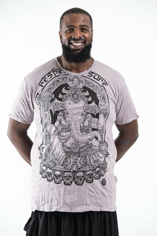 Plus Size Sure Design Men's Batman Ganesh T-Shirt Gray