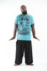 Plus Size Sure Design Men's Batman Ganesh T-Shirt Turquoise