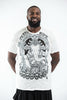 Plus Size Sure Design Men's Batman Ganesh T-Shirt White