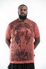 Plus Size Sure Design Men's Wild Elephant T-Shirt Brick