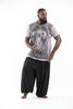 Plus Size Sure Design Men's Wild Elephant T-Shirt Gray