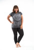 Plus Size Sure Design Women's Dreamcatcher T-Shirt Silver on Black