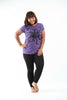 Plus Size Sure Design Women's Octopus T-Shirt Purple