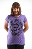 Wholesale Plus Size Sure Design Women's Infinitee Ohm T-Shirt Purple - $12.00