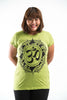 Plus Size Sure Design Women's Infinitee Ohm T-Shirt Lime