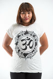 Wholesale Plus Size Sure Design Women's Infinitee Ohm T-Shirt White - $11.00