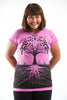 Plus Size Sure Design Women's Tree of Life T-Shirt Pink