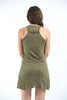Sure Design Women's Ohm hands Tank Dress Green