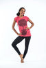 Sure Design Women's Celtic Tree T-Shirt Red