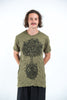 Sure Design Mens Celtic tree T-Shirt Green