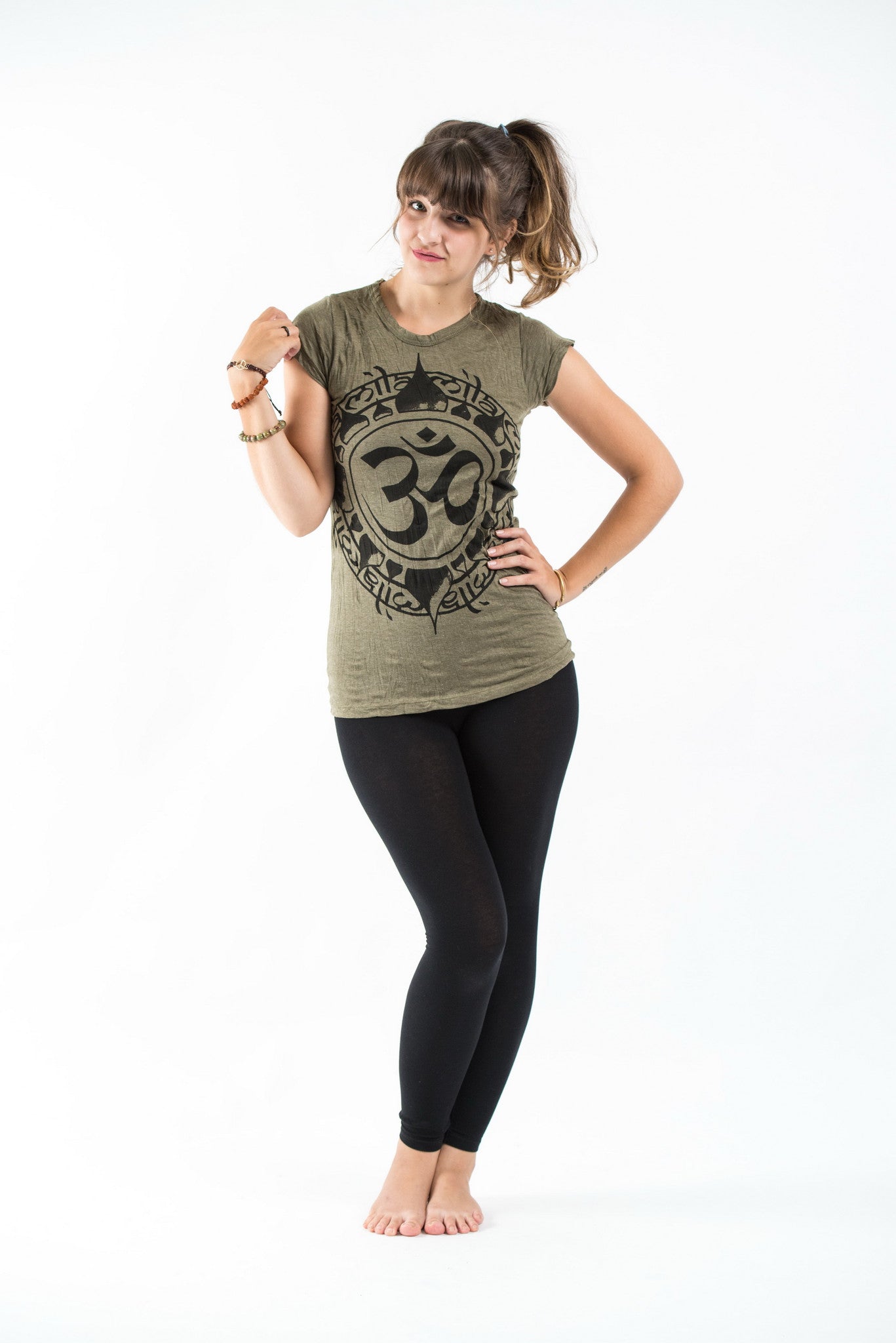 Sure Design Women's Infinitee Ohm T-Shirt Green